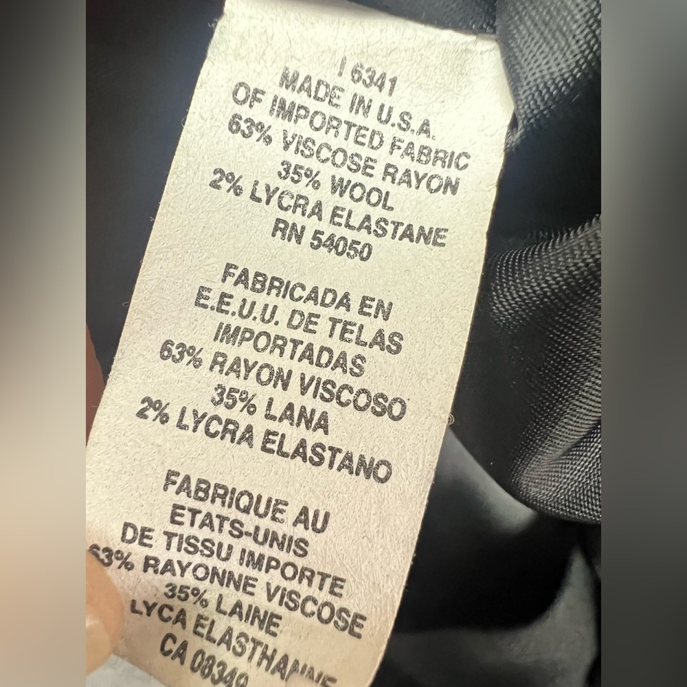 Ralph Lauren Black Womens‎ Blazer, Size:18W, Paper tag, Made in USA - Picture 4 of 6